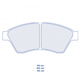 Pastiglie freno CL BRAKES -...